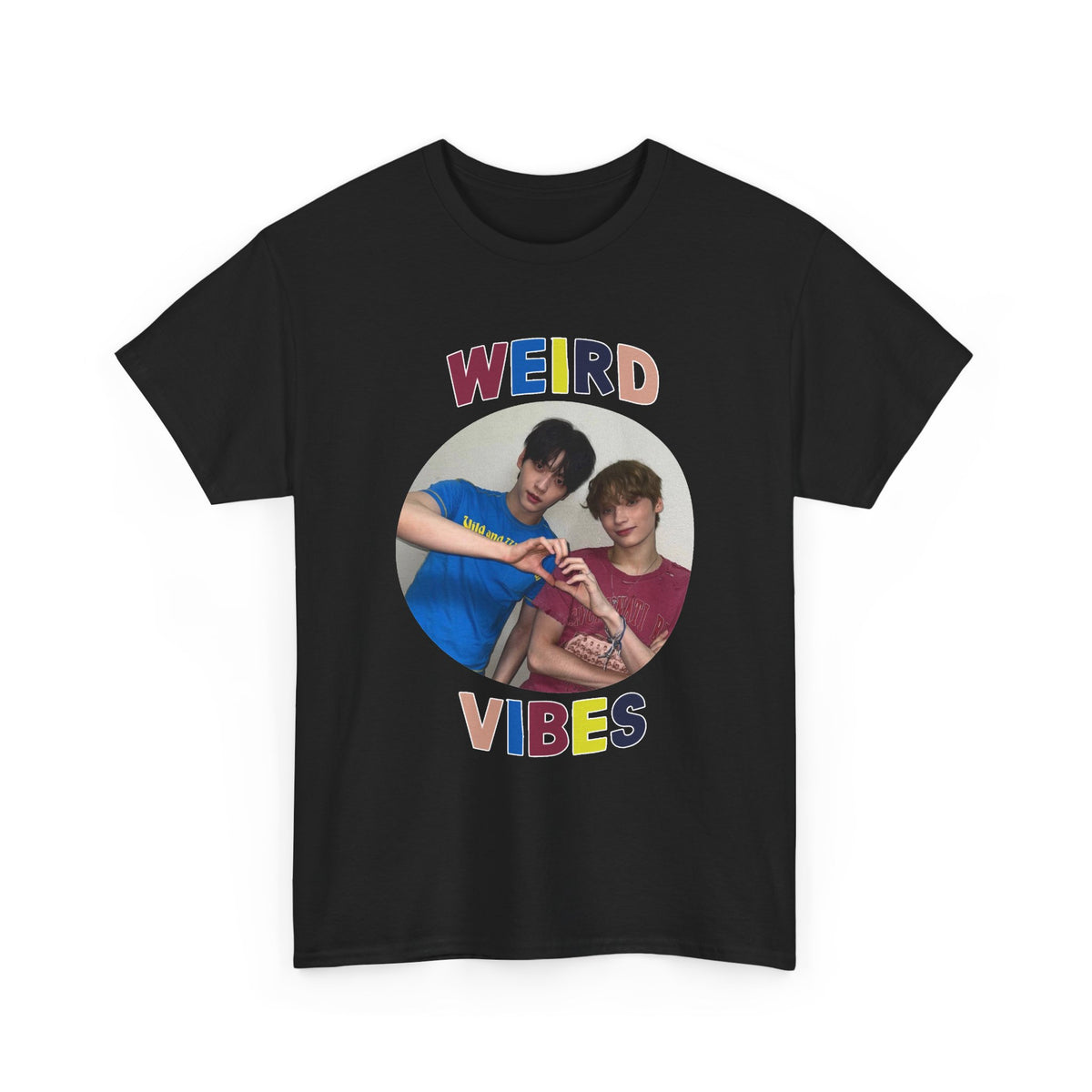 Weird Vibes T‑Shirt — Cute Photo Graphic Tee for Best Friends & Aesthetic Fans